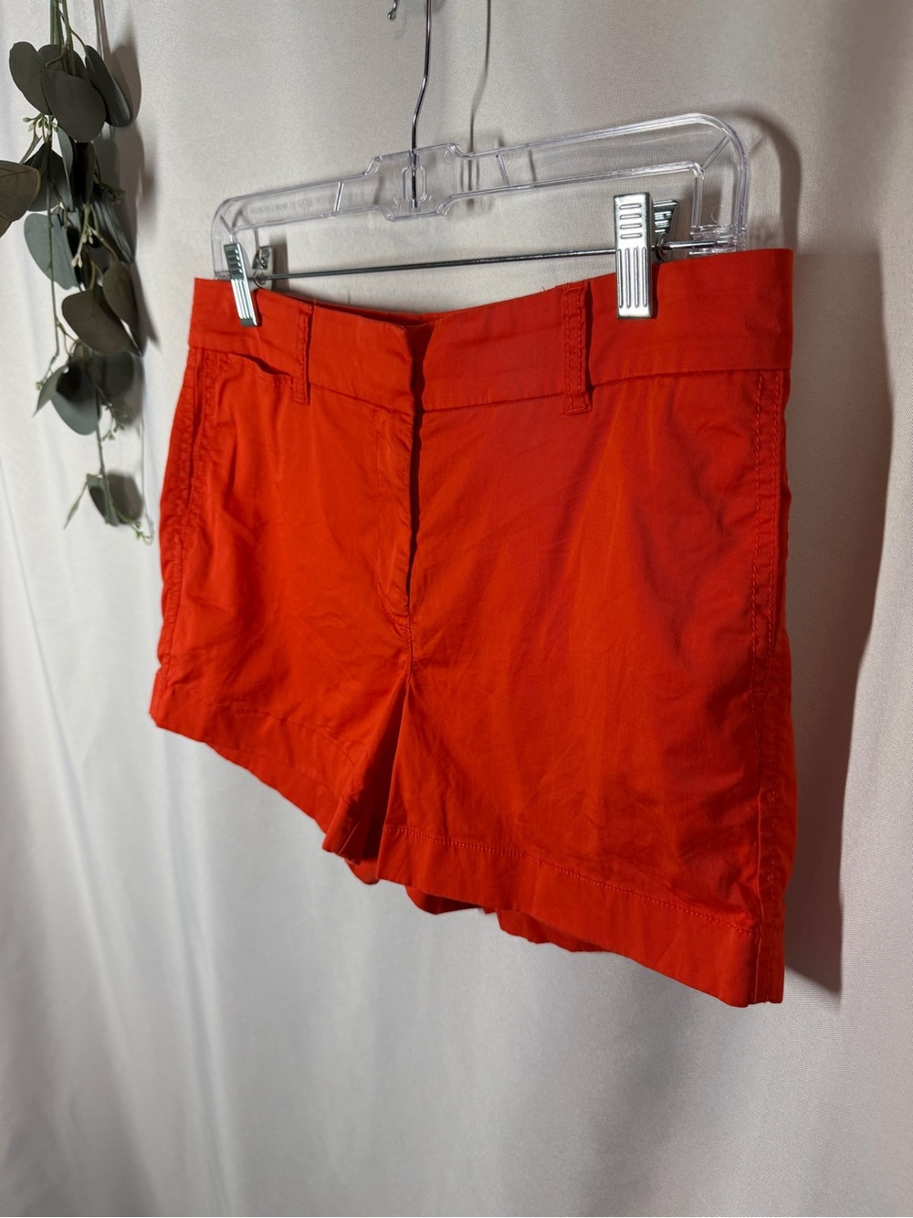 J Crew | Chino 4" Inseam Shorts Orange Women's Size 4 - Picture 3 of 11